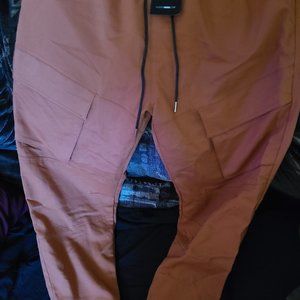 Rust color jogger cargo pants